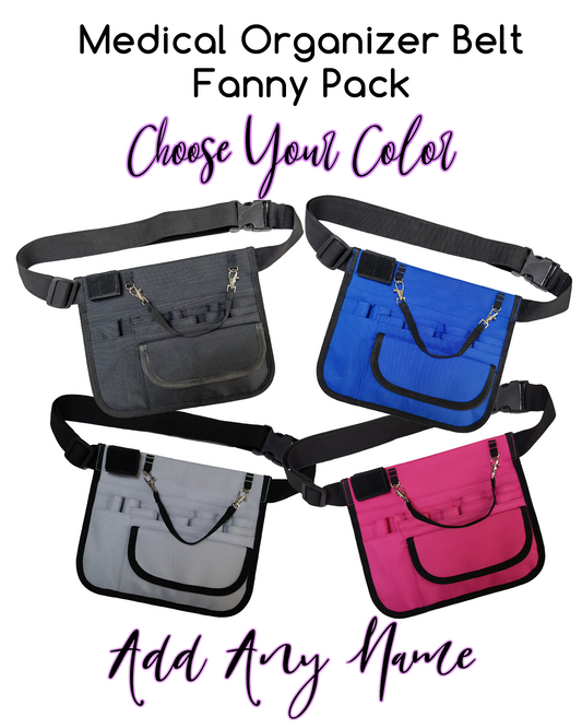 Nurse Organizer Waist Belt Fanny Pack - Choose your color