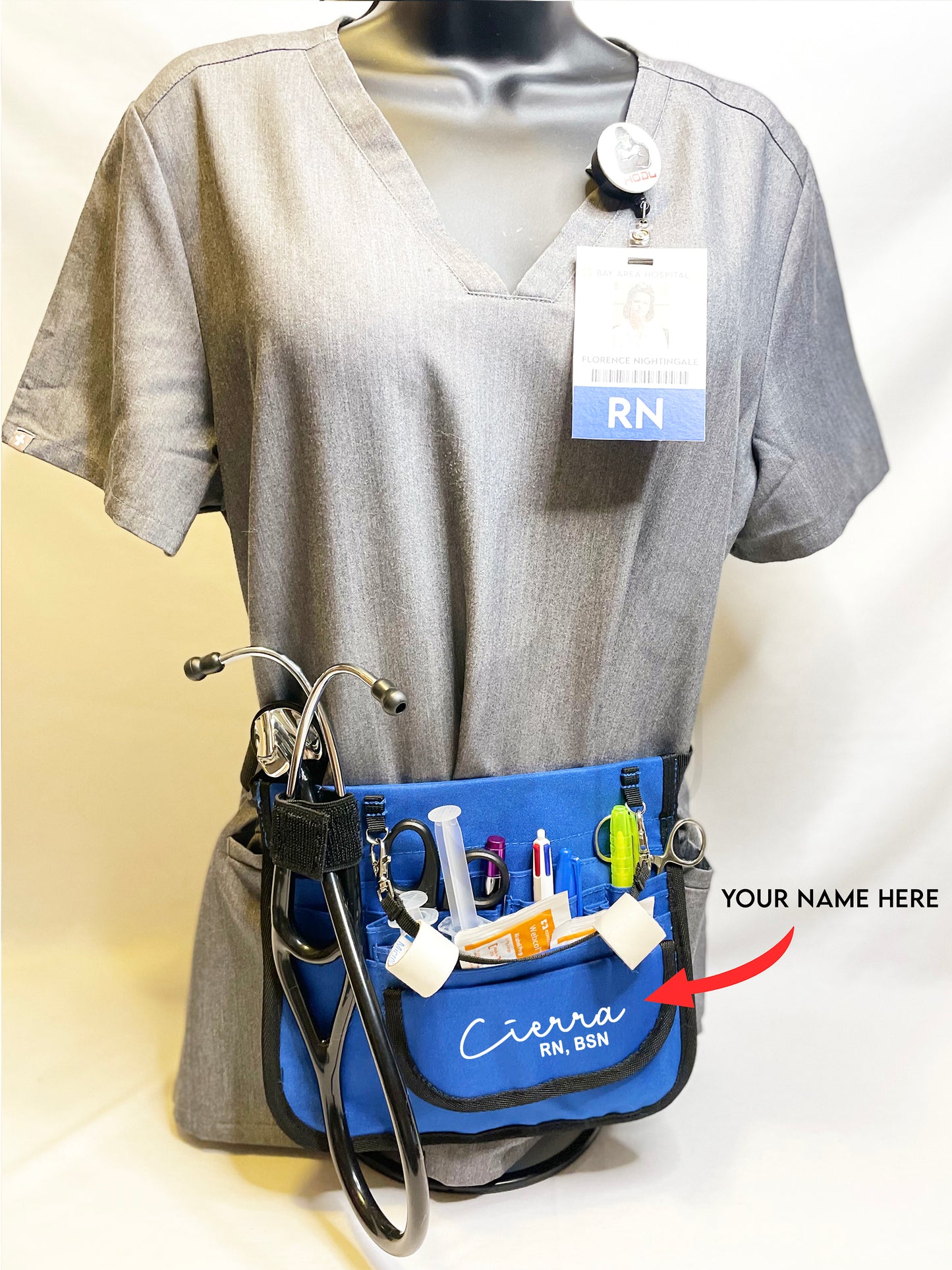 Customized Gift | Blue Medical Organizer Waist Belt for Professionals