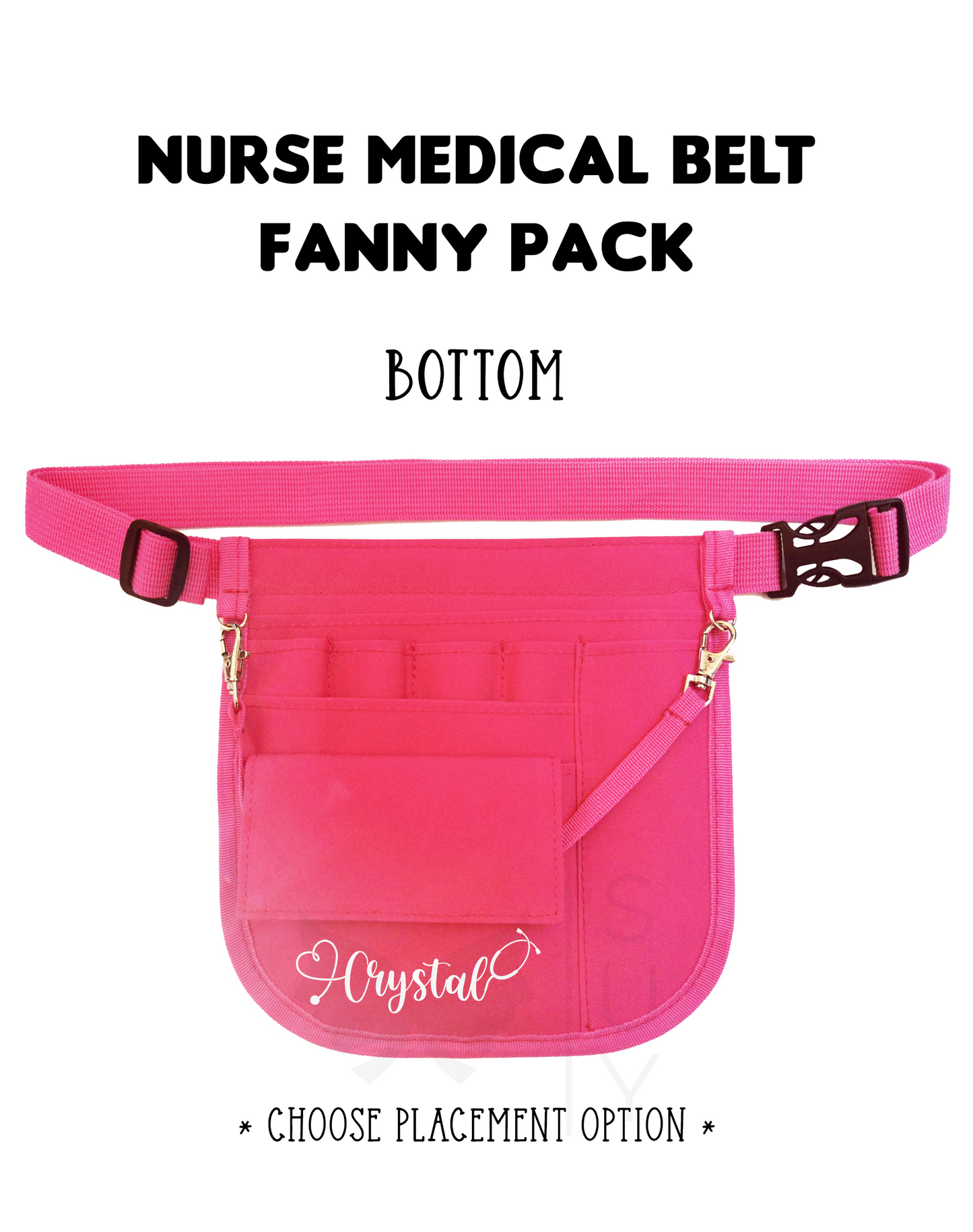 Personalized | Hot Pink Waist Organizer Fanny Pack