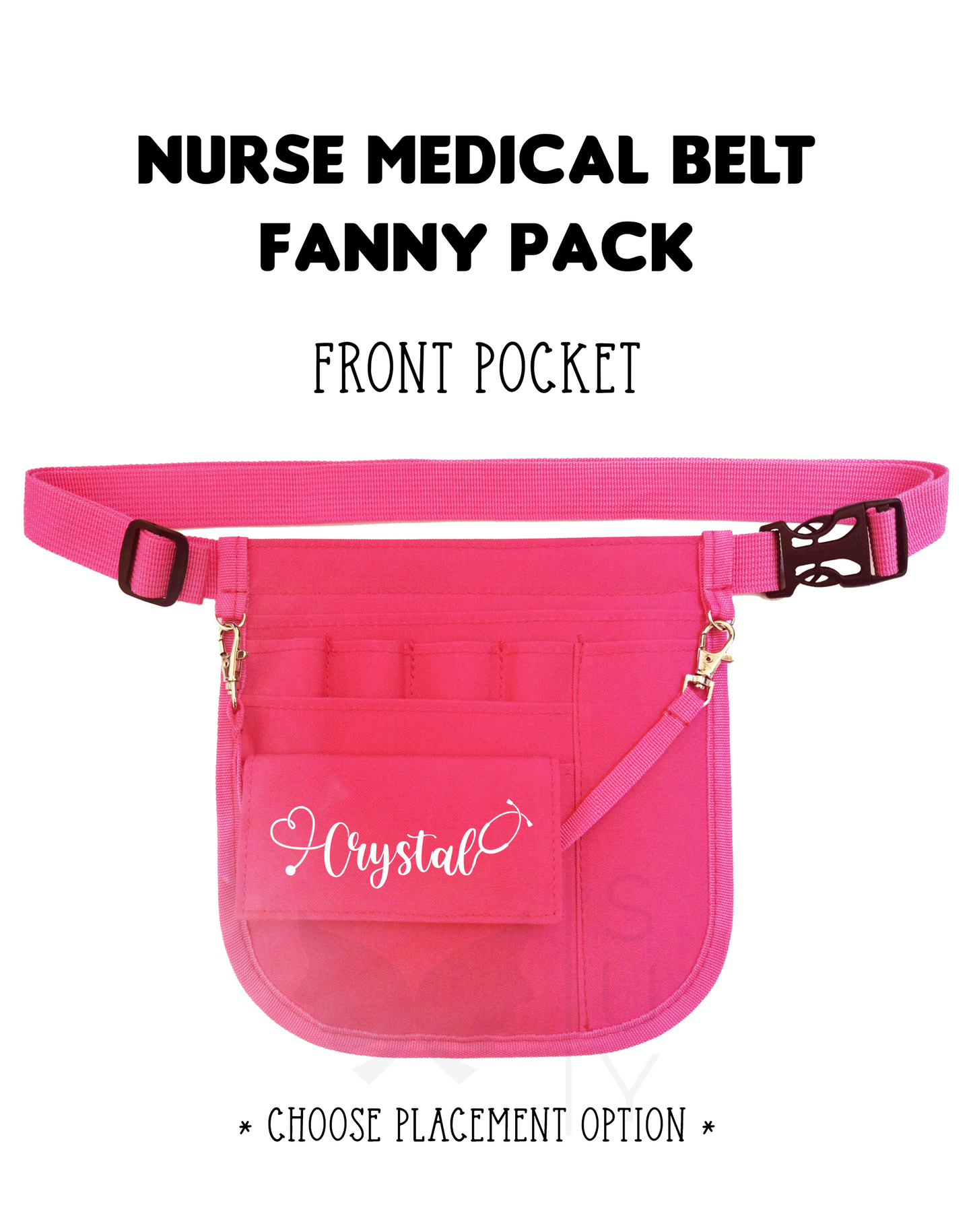 Personalized | Hot Pink Waist Organizer Fanny Pack