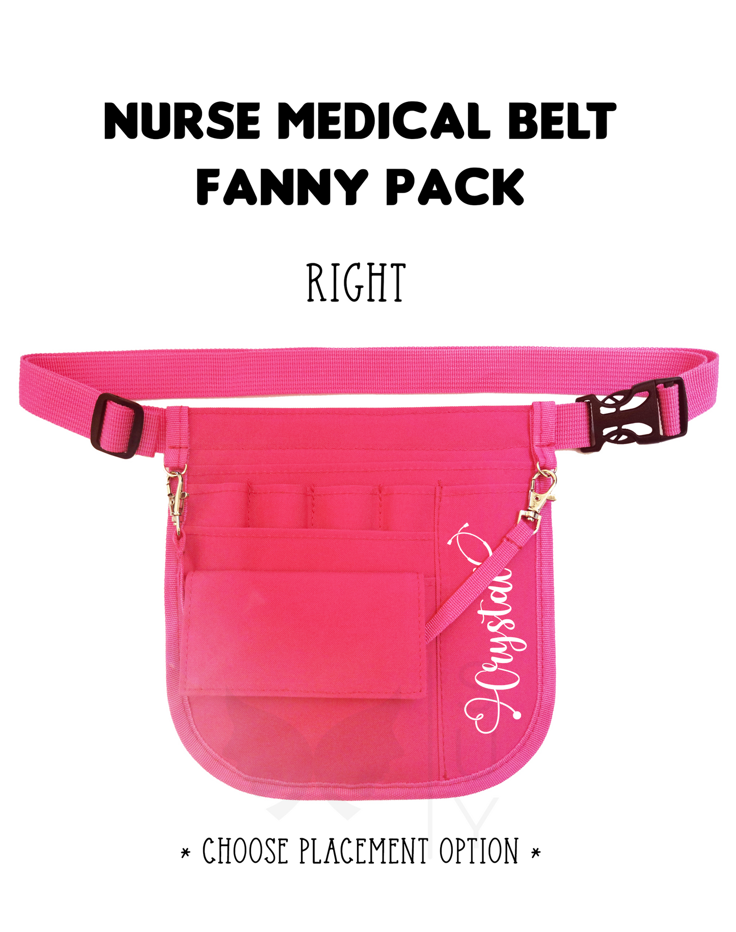 Personalized | Hot Pink Waist Organizer Fanny Pack