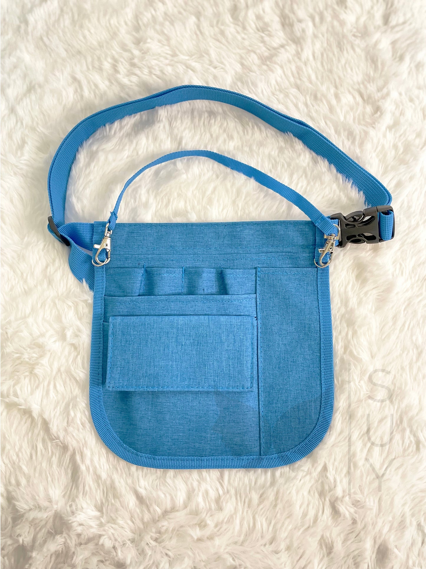 Personalized | Light Blue Waist Organizer Fanny Pack