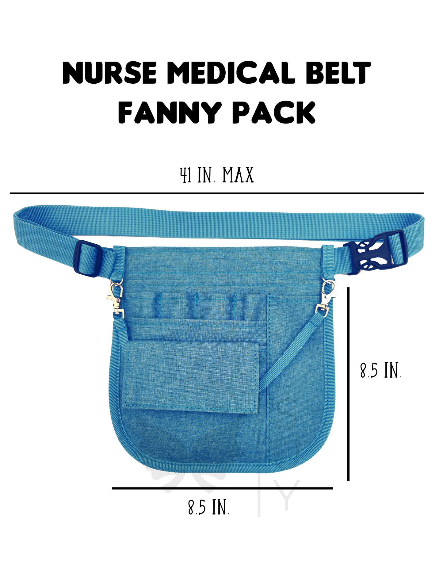 Personalized | Light Blue Waist Organizer Fanny Pack