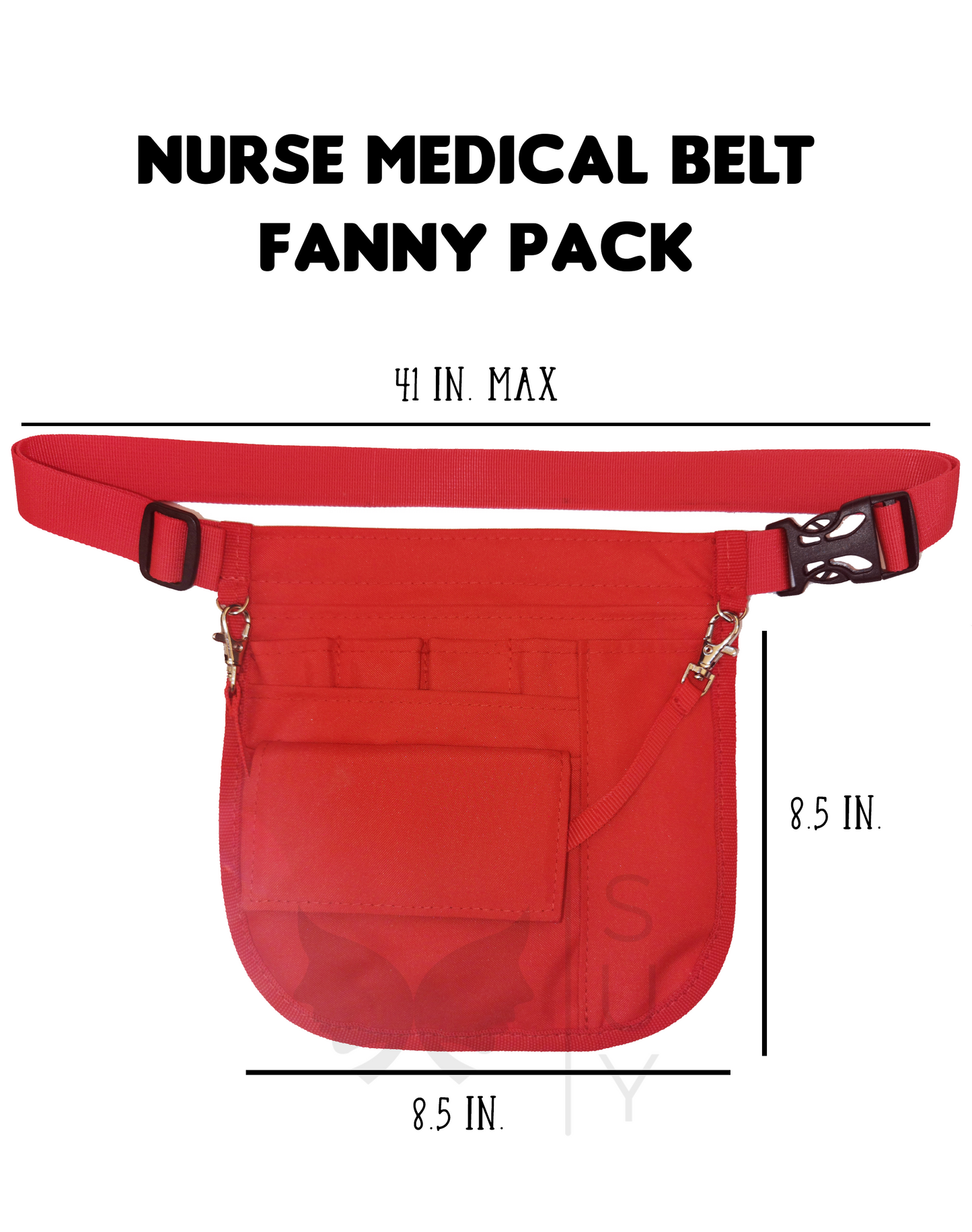 Personalized | Red Waist Organizer Fanny Pack