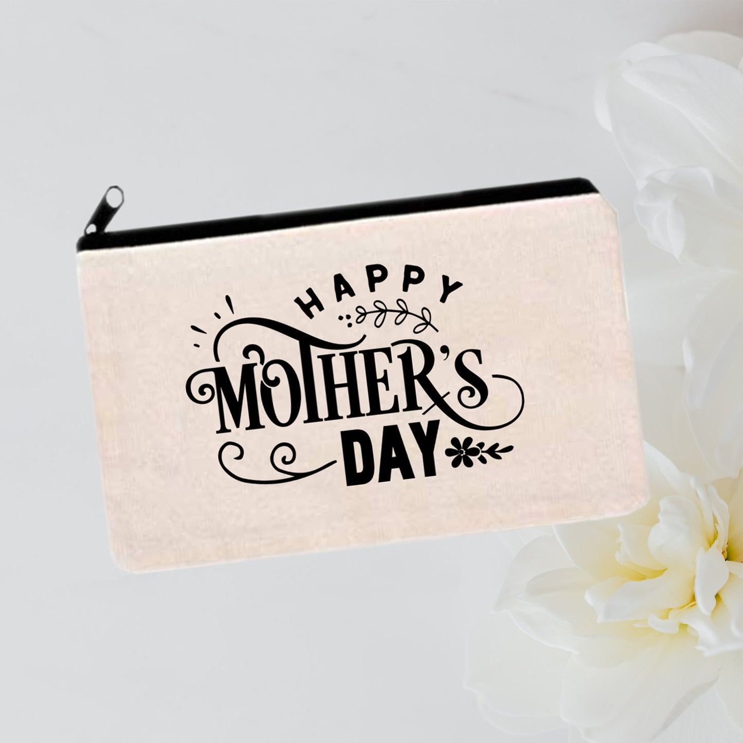 Mother's Day Cotton Canvas Zipper Bag