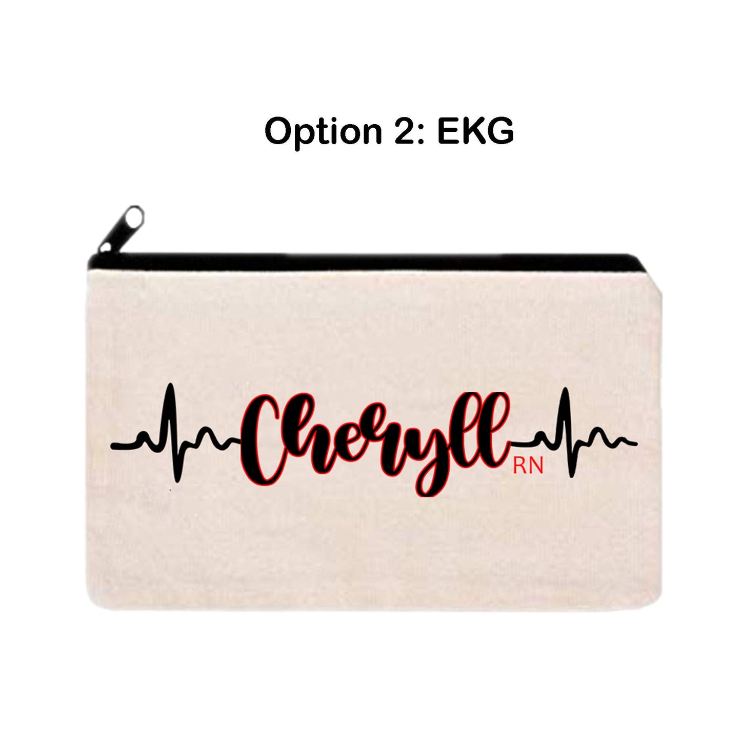 Personalized Nurse Makeup Bag, Nurse Cosmetic Bag, Pencil Bag, Pouch, Zipper Clutch, Gift Bag